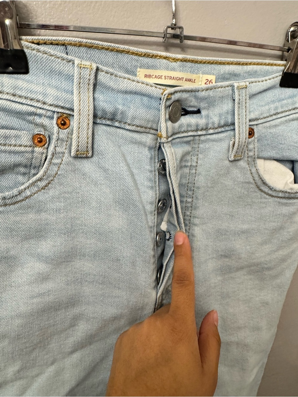Levi's Ribcage Straight Ankle Leg Jeans for Women - Picture 6 of 7